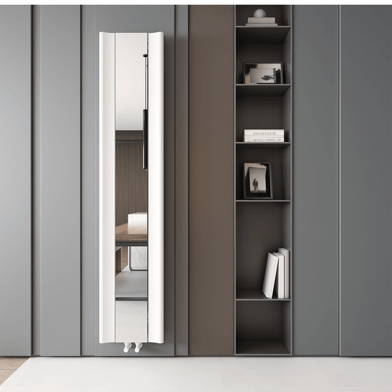 Carisa Burano Mirror Dikey Alüminyum Radyatör Modern Tasarım Beyaz