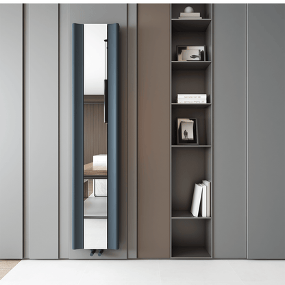 Carisa Burano Mirror Dikey Alüminyum Radyatör Modern Tasarım Antrasit