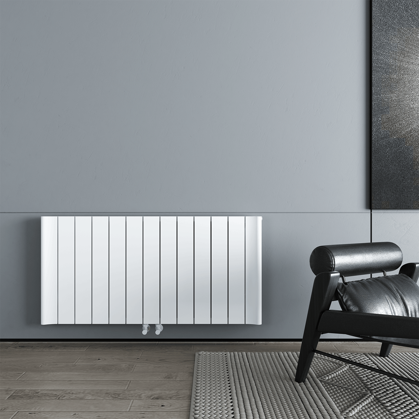 Carisa Burano Yatay Alüminyum Radyatör Modern Tasarım Beyaz