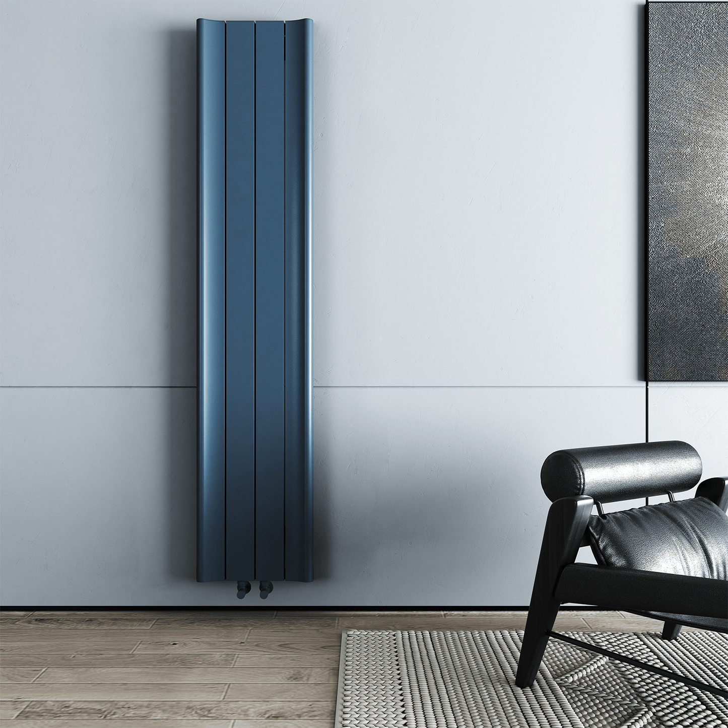 Carisa Burano Dikey Alüminyum Radyatör Modern Tasarım Antrasit