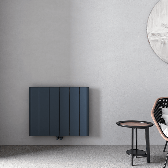 Carisa Curvy Yatay Alüminyum Radyatör Modern Tasarım Antrasit