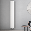 Carisa Curvy Dikey Alüminyum Radyatör Modern Tasarım Beyaz