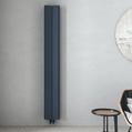 Carisa Curvy Dikey Alüminyum Radyatör Modern Tasarım Antrasit