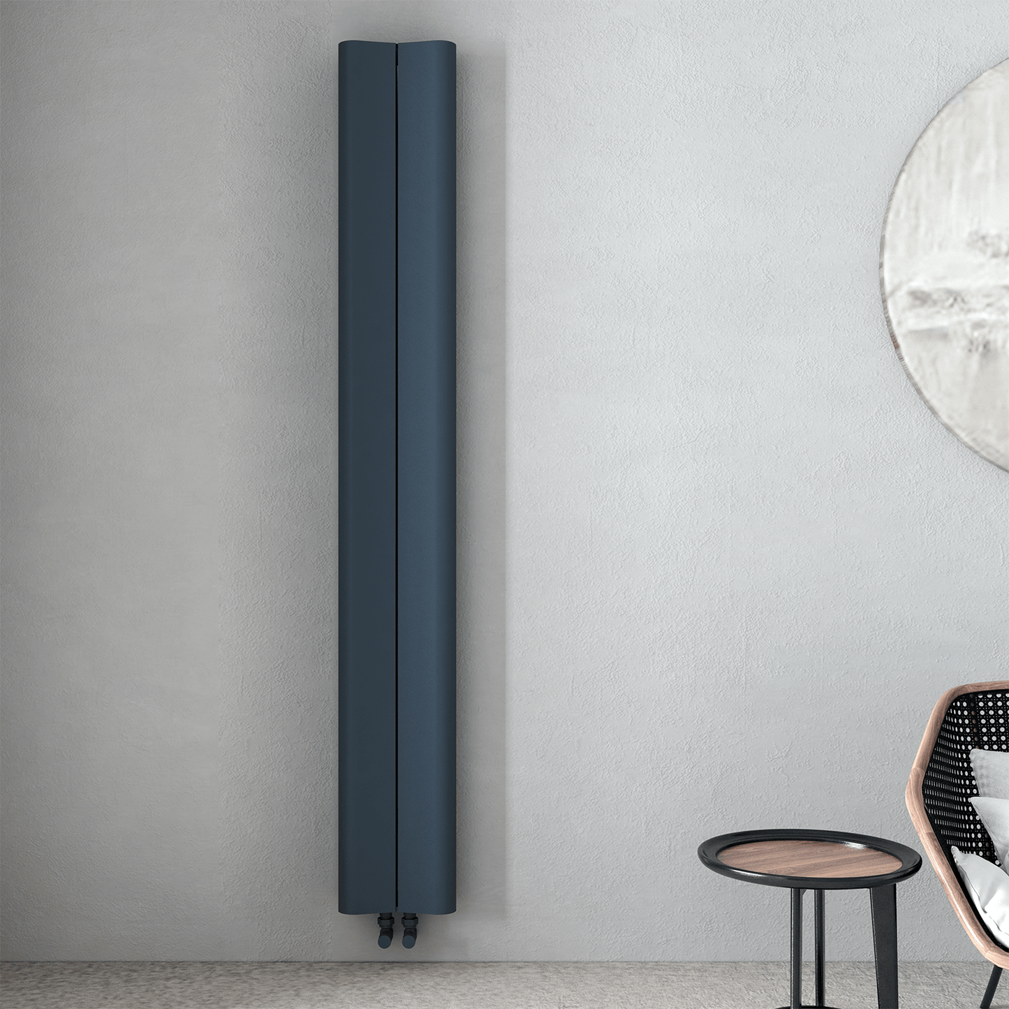 Carisa Curvy Dikey Alüminyum Radyatör Modern Tasarım Antrasit
