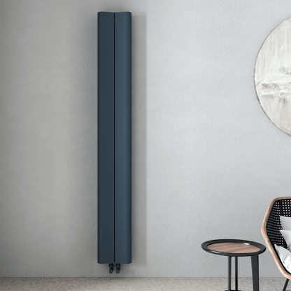 Carisa Curvy Dikey Alüminyum Radyatör Modern Tasarım Antrasit