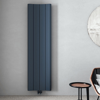 Carisa Curvy Dikey Alüminyum Radyatör Modern Tasarım Antrasit