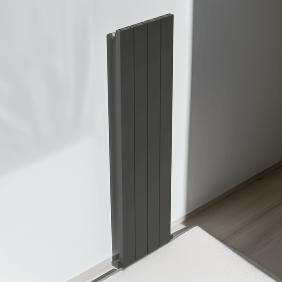 Carisa Elvino Alüminyum Radyatör 0500 x 2245 mm 18 Dilim Koyu Gri Standart Bağlantı