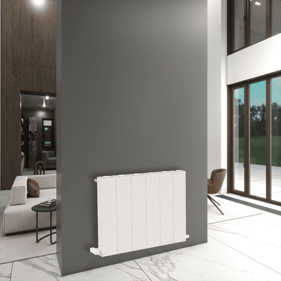 Carisa Elvino Alüminyum Radyatör 0560 x 0495 mm 4 Dilim Beyaz Standart Bağlantı