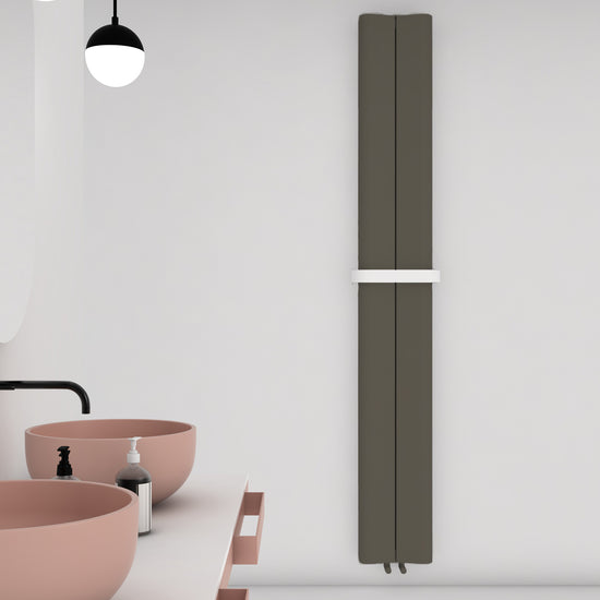 Carisa Curvy Bath Alüminyum Havlupan Modern Tasarım Haki