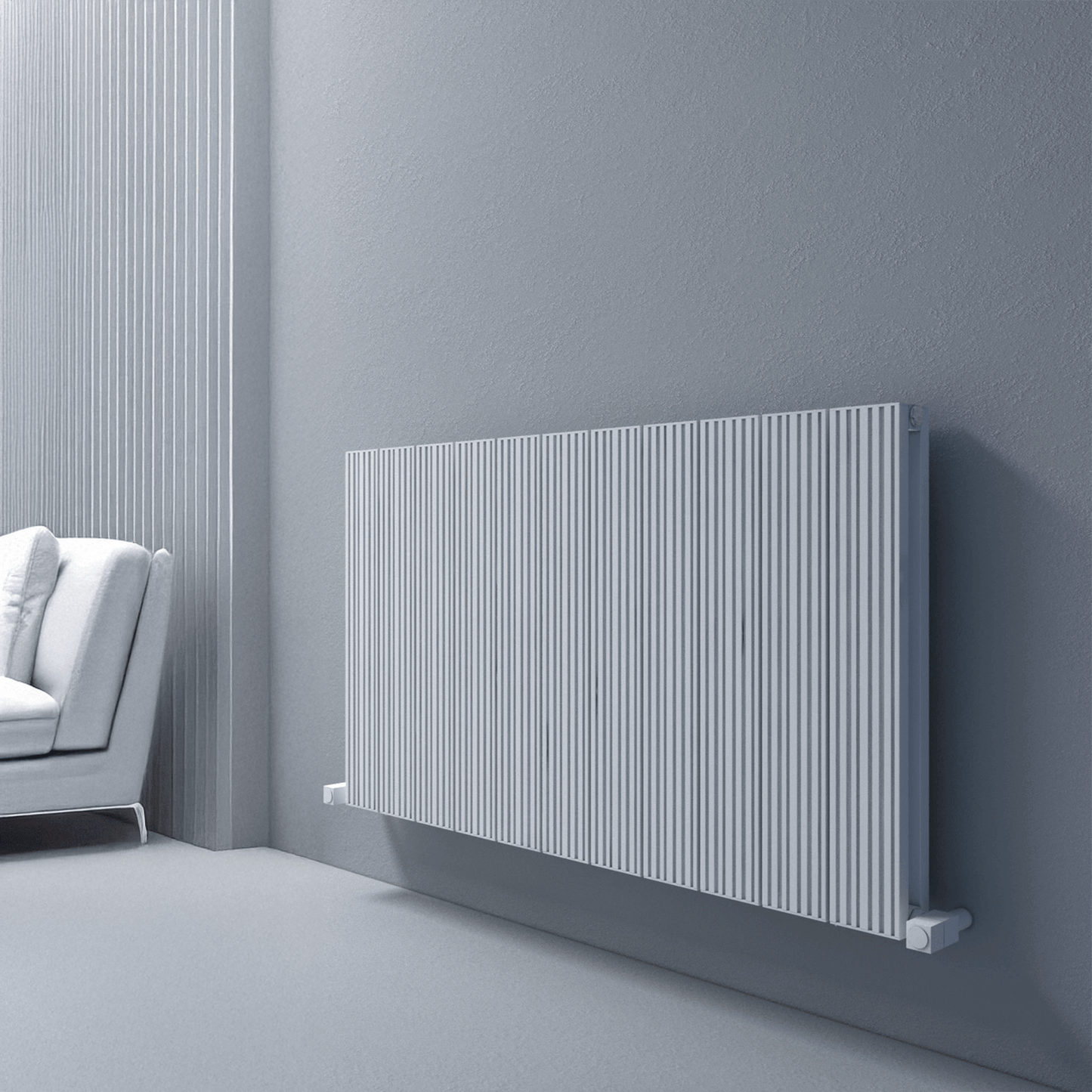 Carisa Monza Double Alüminyum Radyatör 0400 x 1040 mm 11 Dilim Kırık Beyaz Standart Bağlantı