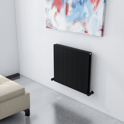 Carisa Monza Double Alüminyum Radyatör 0500 x 0470 mm 5 Dilim Siyah Standart Bağlantı