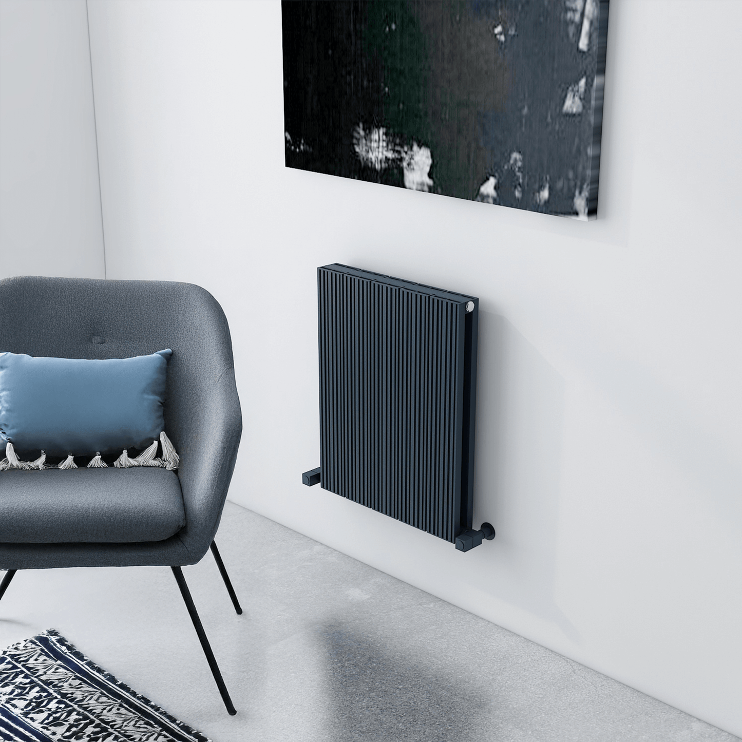 Carisa Monza Yatay Alüminyum Radyatör Modern Tasarım Antrasit