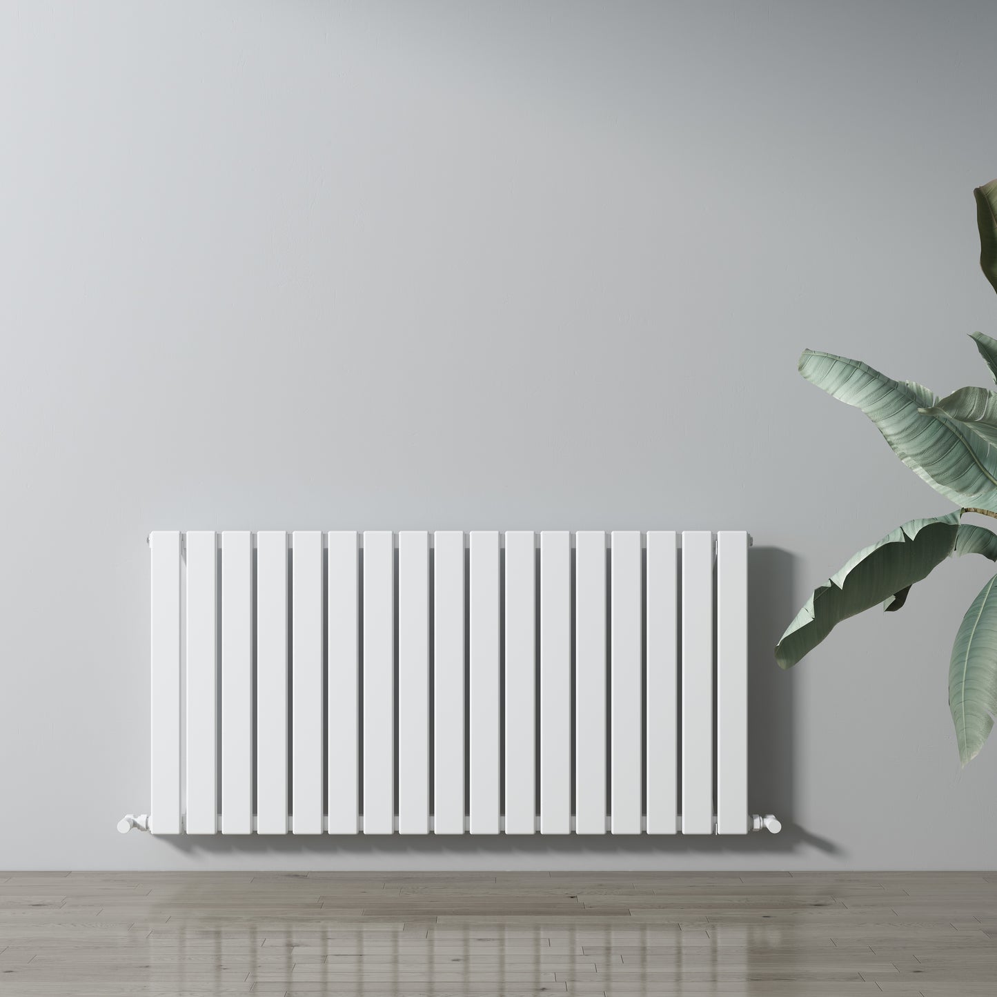 Carisa Plata Yatay Alüminyum Radyatör Modern Tasarım Beyaz