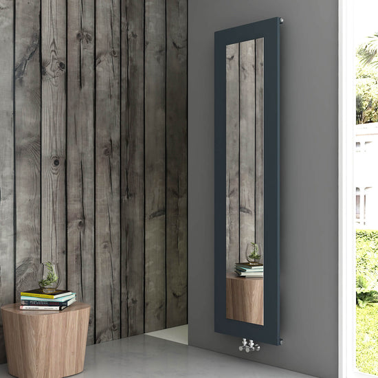 Carisa Quadro Dikey Alüminyum Radyatör Modern Tasarım Antrasit