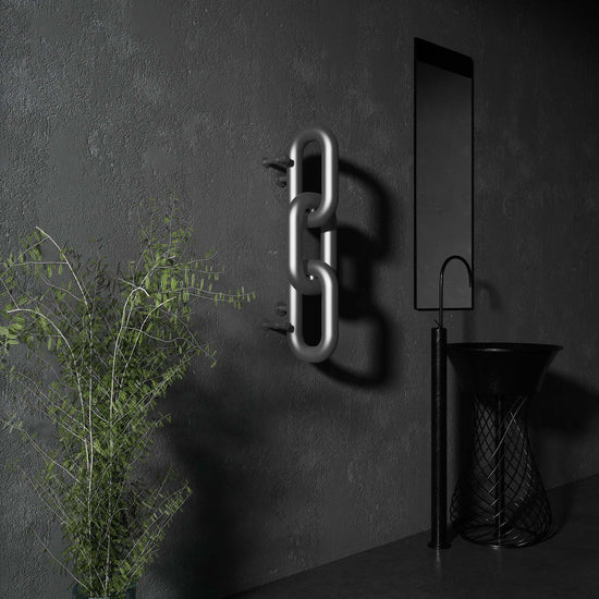 Carisa Link Dikey Paslanmaz Çelik Radyatör Modern Tasarım Satine