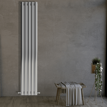 Carisa Mistral Dikey Paslanmaz Çelik Radyatör Modern Tasarım Ayna Polisaj