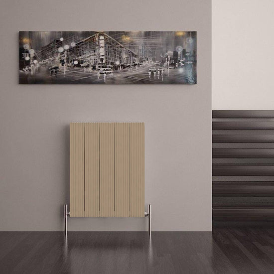 Carisa Monza Double (Reverse Side Nemo) Yatay Alüminyum Radyatör Modern Tasarım Latte