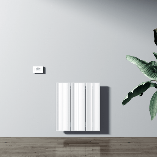 Carisa Boreas M Yatay Elektrikli Radyatör Modern Tasarım Beyaz