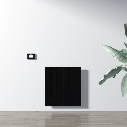 Carisa Boreas M Yatay Elektrikli Radyatör Modern Tasarım Siyah