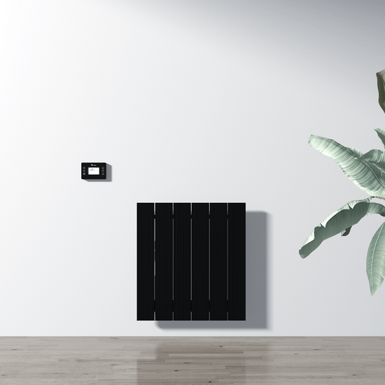 Carisa Boreas M Yatay Elektrikli Radyatör Modern Tasarım Siyah