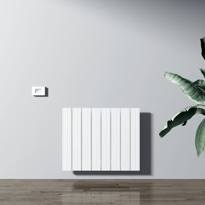 Carisa Boreas M Yatay Elektrikli Radyatör Modern Tasarım Beyaz