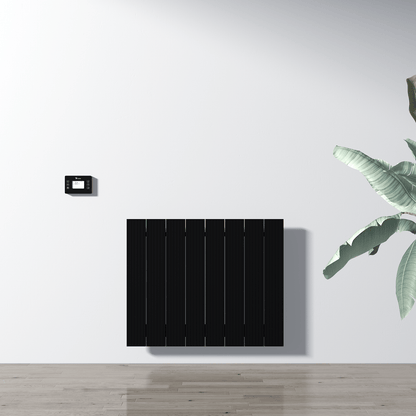 Carisa Boreas M Yatay Elektrikli Radyatör Modern Tasarım Siyah