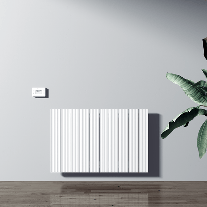 Carisa Boreas M Yatay Elektrikli Radyatör Modern Tasarım Beyaz