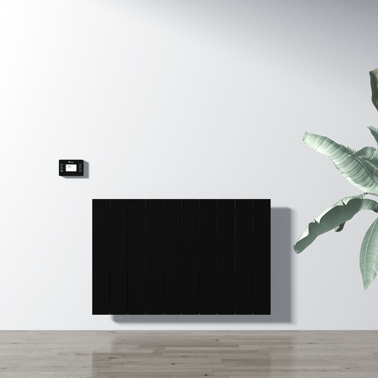 Carisa Boreas M Yatay Elektrikli Radyatör Modern Tasarım Siyah