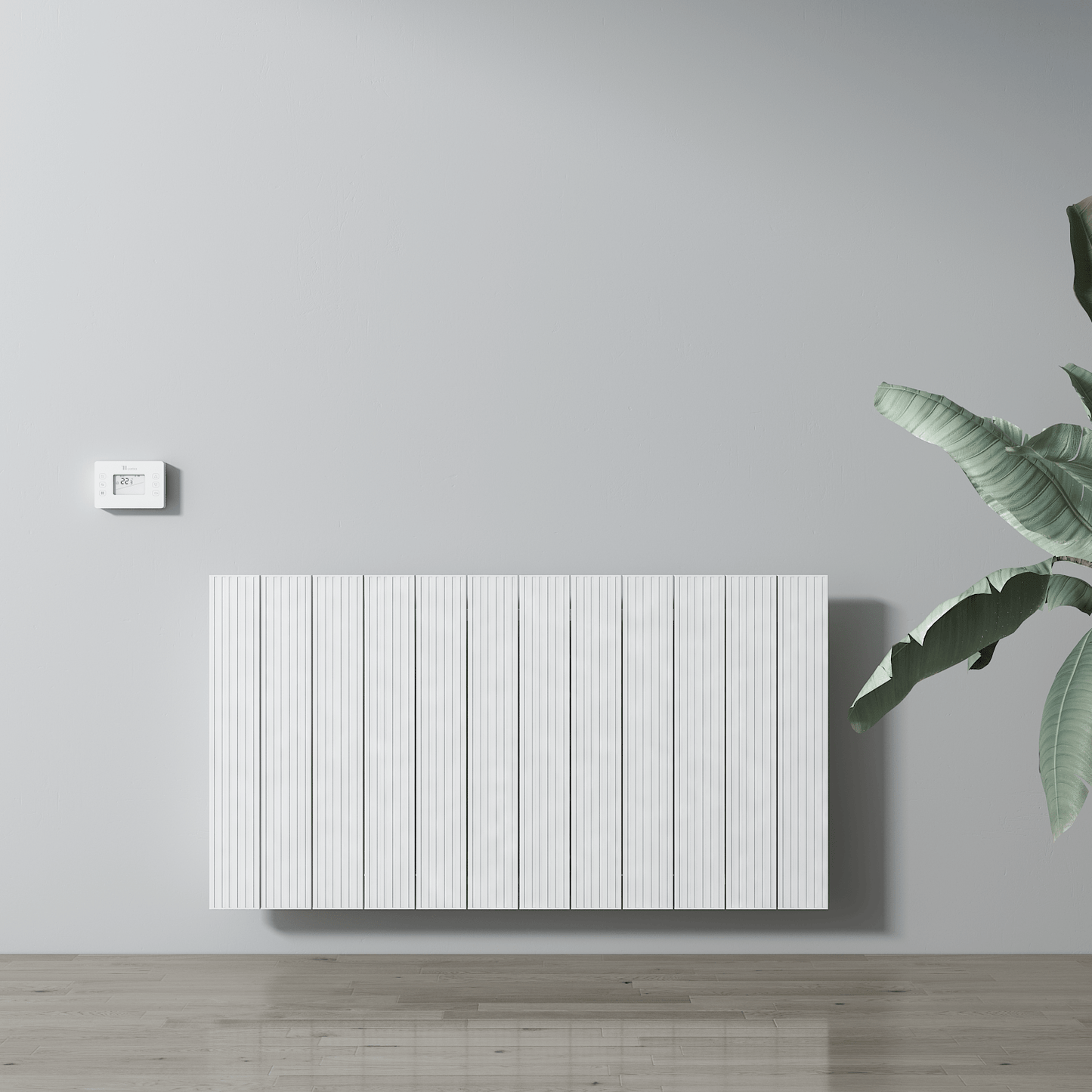 Carisa Boreas M Yatay Elektrikli Radyatör Modern Tasarım Beyaz