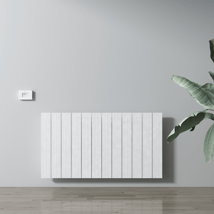 Carisa Boreas M Yatay Elektrikli Radyatör Modern Tasarım Beyaz
