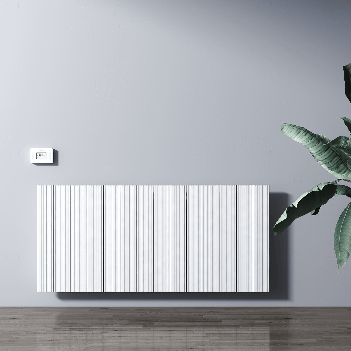 Carisa Boreas M Yatay Elektrikli Radyatör Modern Tasarım Beyaz