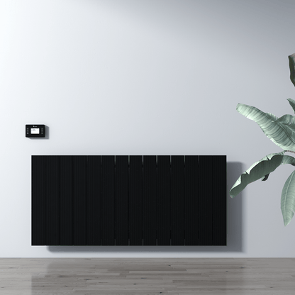 Carisa Boreas M Yatay Elektrikli Radyatör Modern Tasarım Siyah