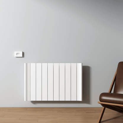 Carisa Boreas B Yatay Elektrikli Radyatör Modern Tasarım Beyaz