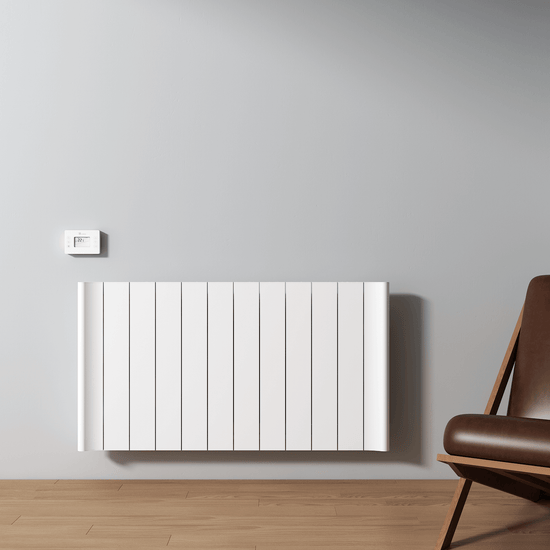 Carisa Boreas B Yatay Elektrikli Radyatör Modern Tasarım Beyaz