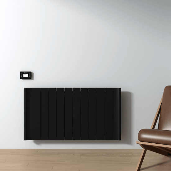 Carisa Boreas B Yatay Elektrikli Radyatör Modern Tasarım Siyah