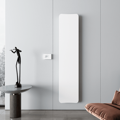 Carisa Boreas Flat Dikey Elektrikli Radyatör Modern Tasarım Beyaz