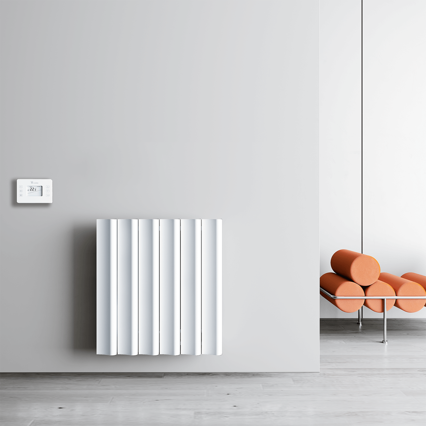 Carisa Boreas S Yatay Elektrikli Radyatör Modern Tasarım Beyaz