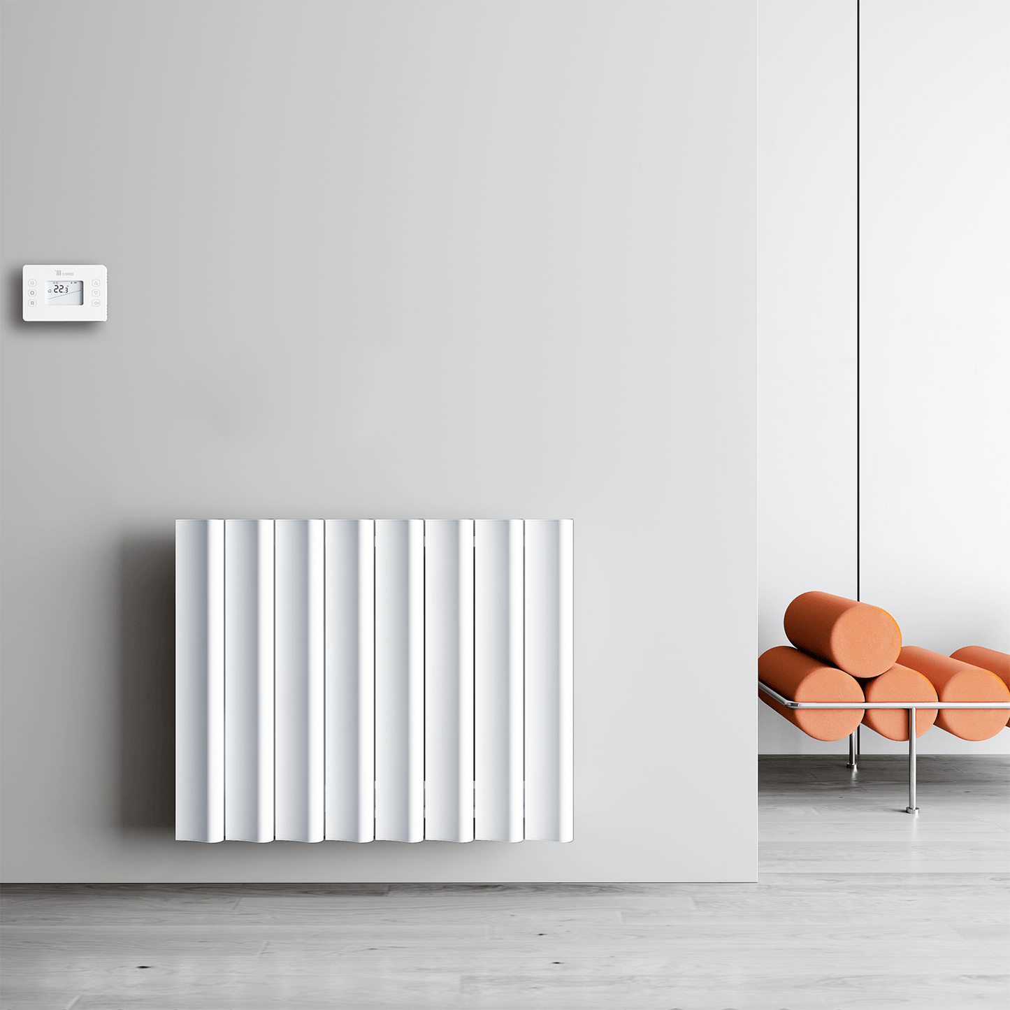 Carisa Boreas S Yatay Elektrikli Radyatör Modern Tasarım Beyaz