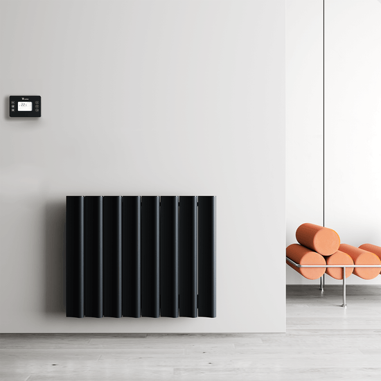 Carisa Boreas S Yatay Elektrikli Radyatör Modern Tasarım Siyah