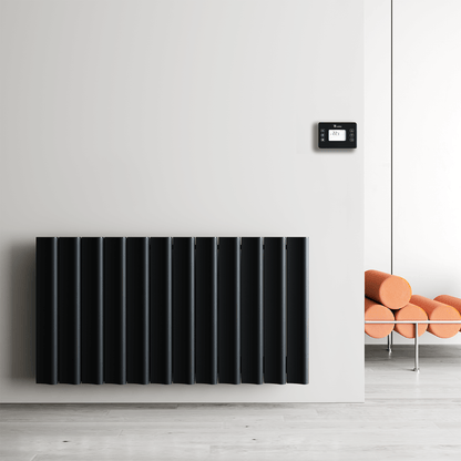 Carisa Boreas S Yatay Elektrikli Radyatör Modern Tasarım Siyah