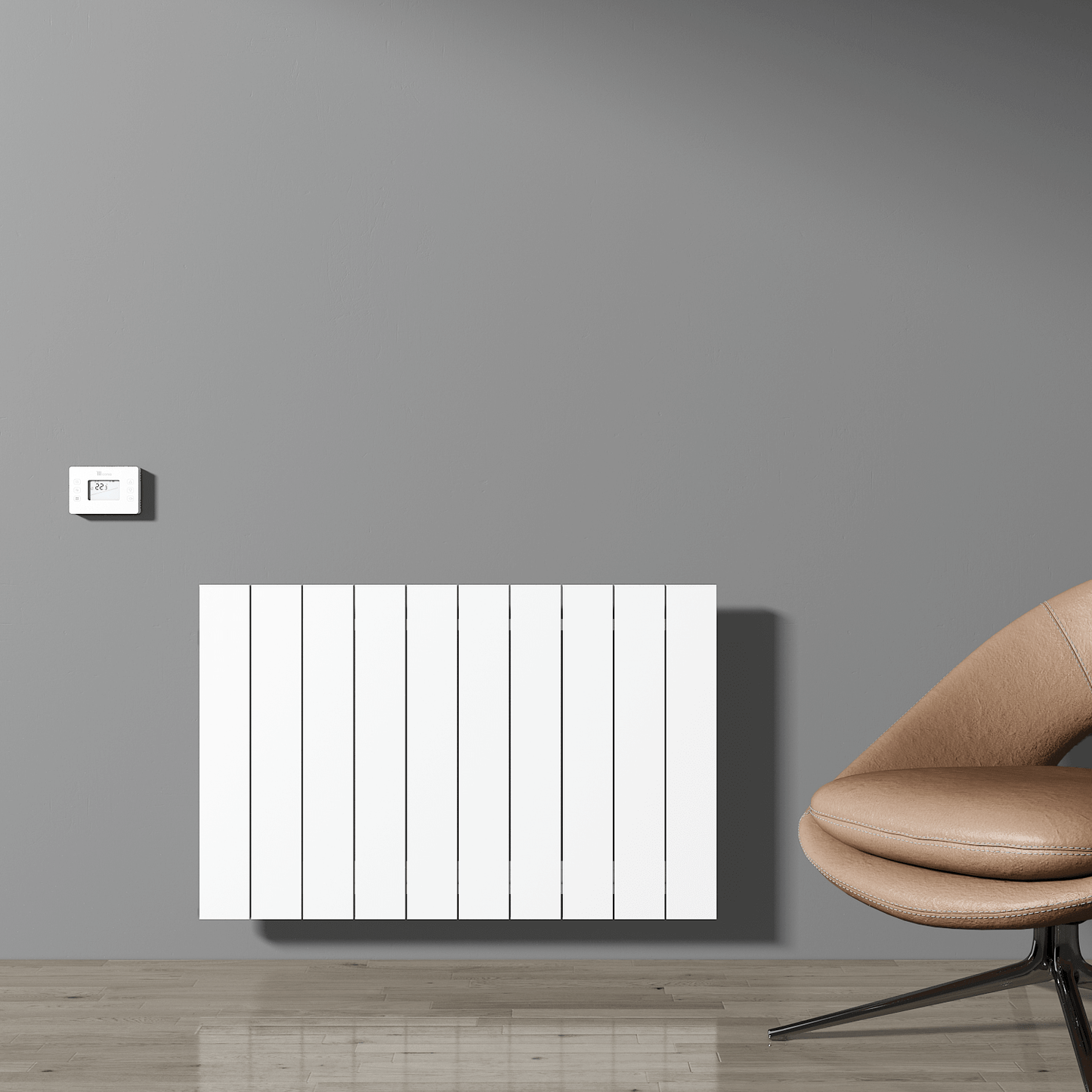 Carisa Boreas N Yatay Elektrikli Radyatör Modern Tasarım Beyaz