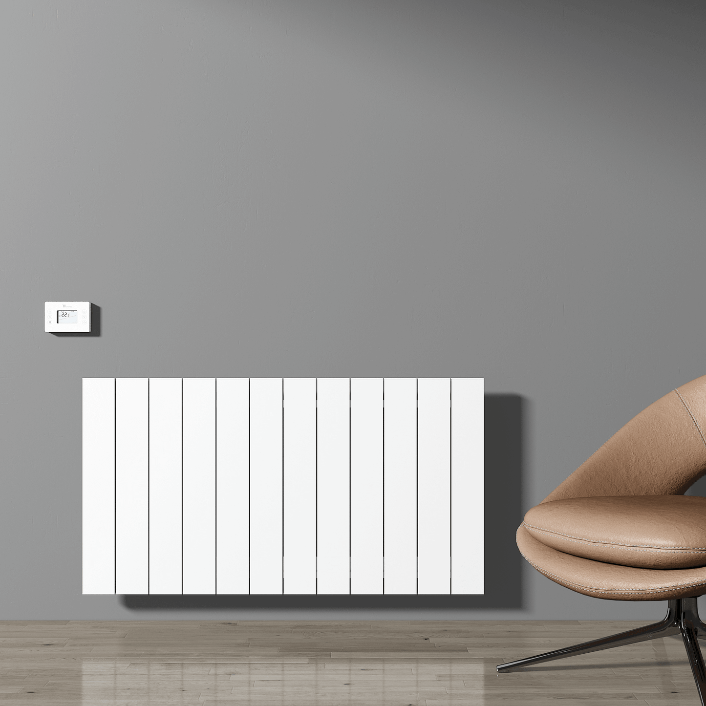 Carisa Boreas N Yatay Elektrikli Radyatör Modern Tasarım Beyaz