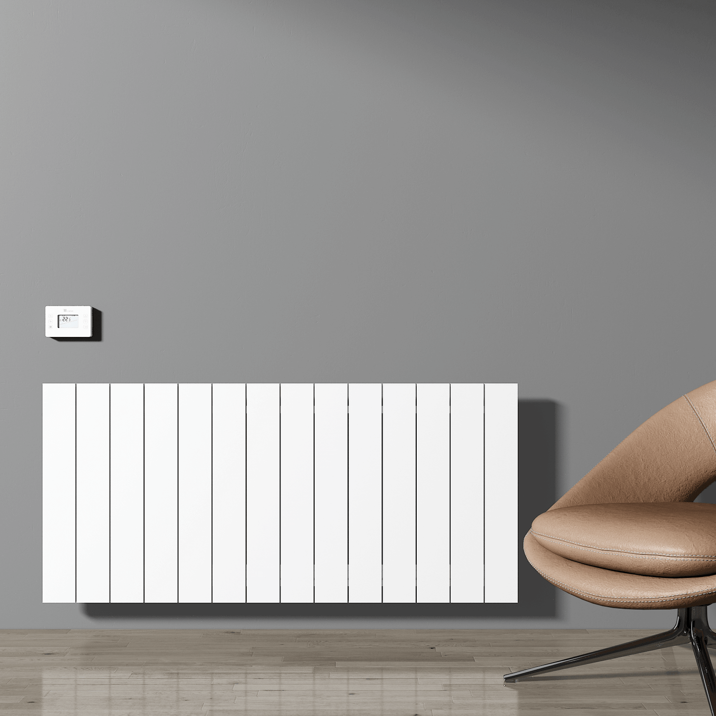 Carisa Boreas N Yatay Elektrikli Radyatör Modern Tasarım Beyaz