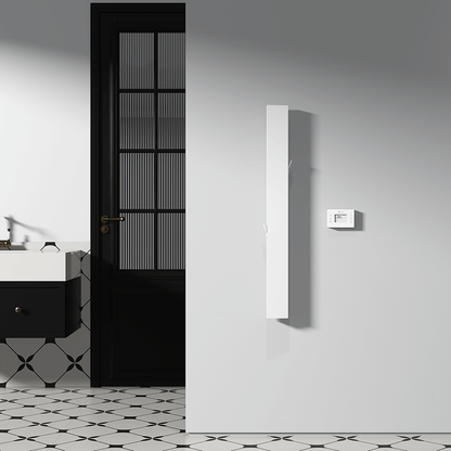 Carisa Boreas Notus S Dikey Elektrikli Radyatör Modern Tasarım Beyaz