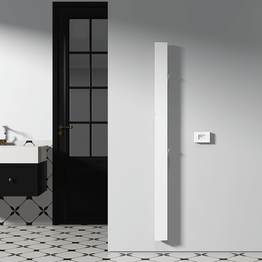 Carisa Boreas Notus S Dikey Elektrikli Radyatör Modern Tasarım Beyaz