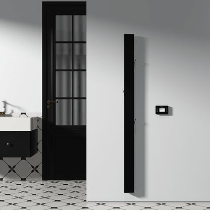 Carisa Boreas Notus S Dikey Elektrikli Radyatör Modern Tasarım Siyah