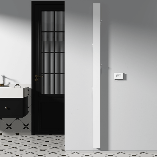 Carisa Boreas Notus S Dikey Elektrikli Radyatör Modern Tasarım Beyaz