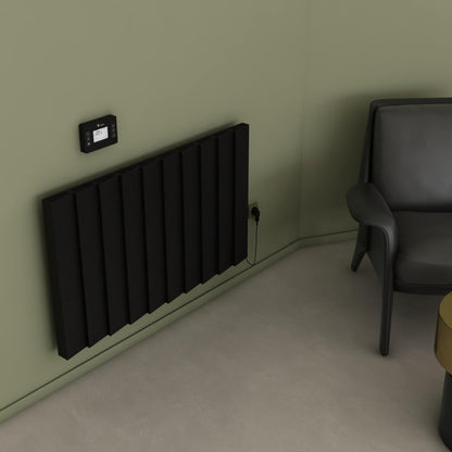 Carisa Notus Z Yatay Elektrikli Radyatör Modern Tasarım Siyah