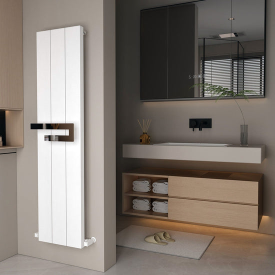 Carisa Elvino Bath Alüminyum Havlupan Modern Tasarım Beyaz