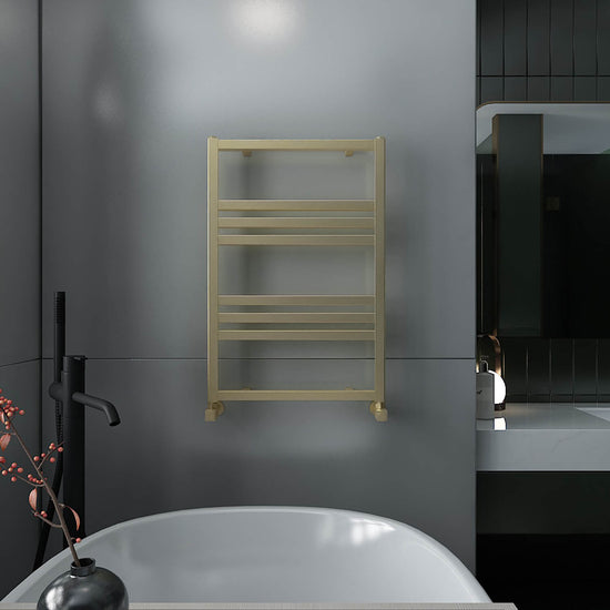 Carisa Frame Alüminyum Havlupan Modern Tasarım Brushed Brass Eloksal